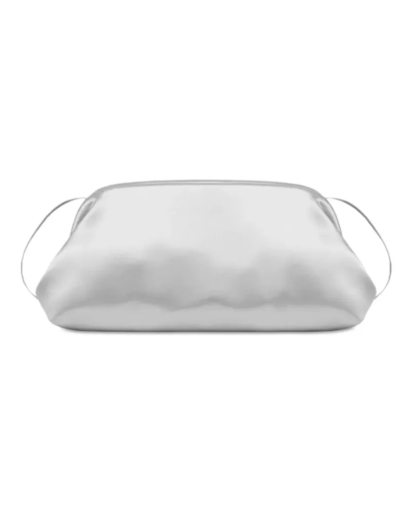 Alberta Ferretti Clutch mit Satin-Finish - Silber Silber