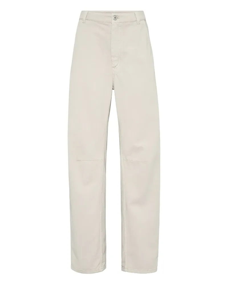 Brunello Cucinelli Abgerundete Hose - Nude Nude