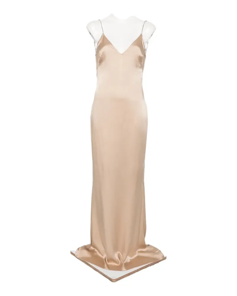 Tom Ford crystal-embellishment maxi dress - Nude Nude