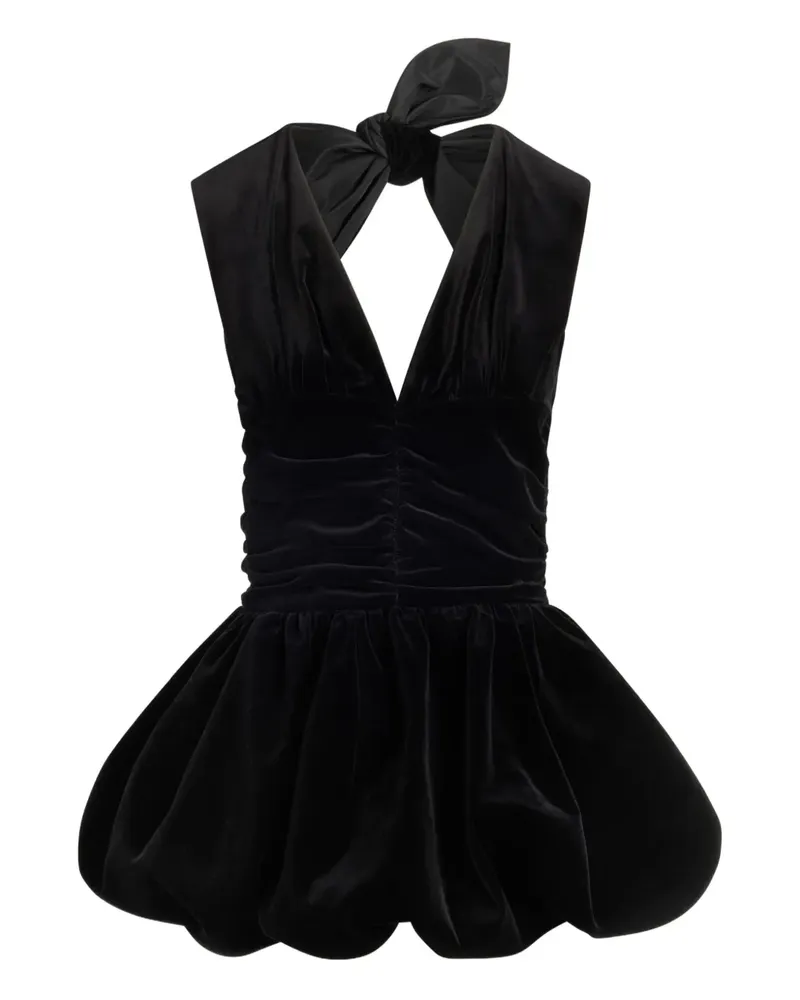 Patou Minikleid aus Samt - Schwarz Schwarz