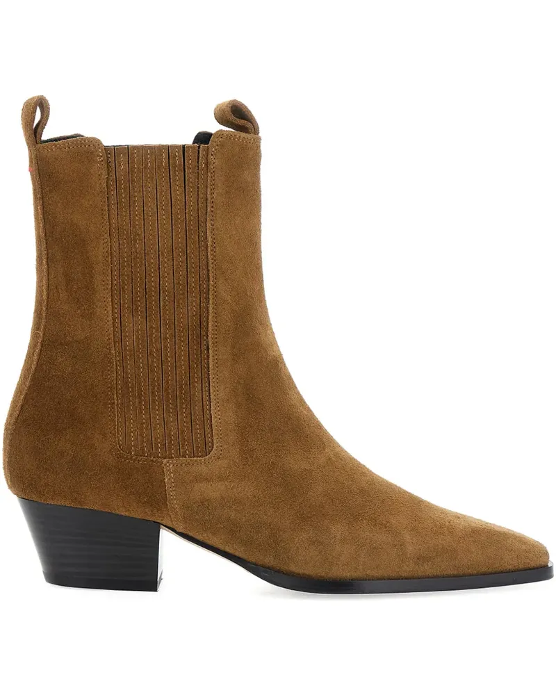 aeyde Stiefeletten mit spitzer Kappe - Braun Braun