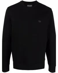 Emporio Armani Sweatshirt mit Rundhalsausschnitt Schwarz