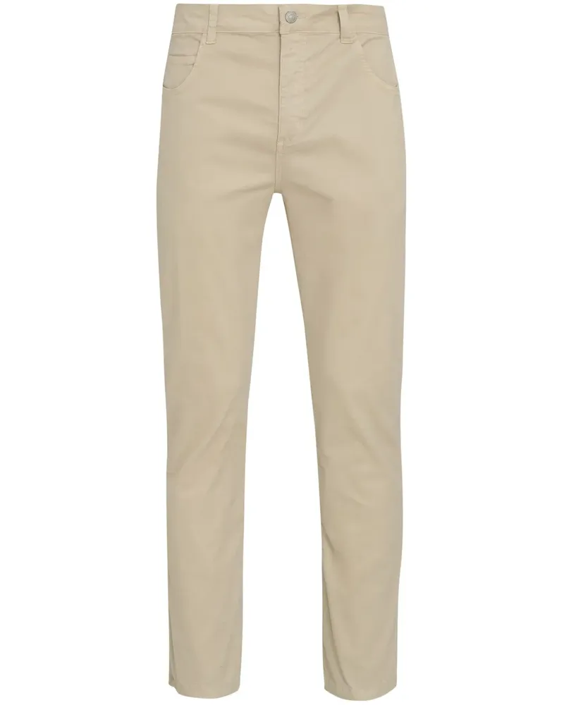 Osklen Halbhohe Slim-Fit-Jeans - Nude Nude