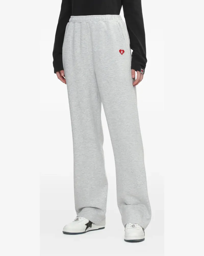 BAPE Bestickte Palazzohose - Grau Grau