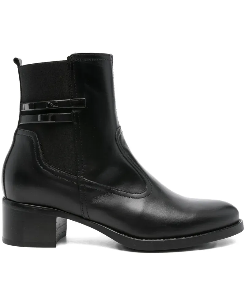 Nero Gardini Schnürstiefel mit Schnalle 40mm - Schwarz Schwarz