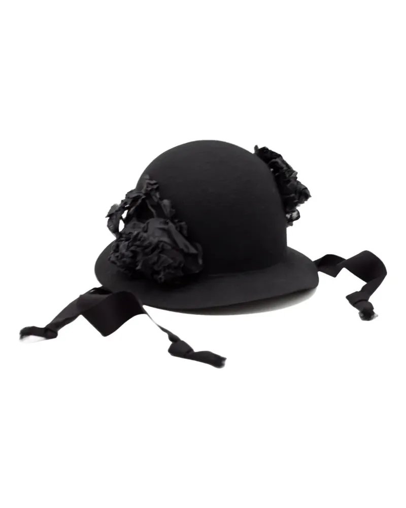 Comme des Garçons Hut aus Wolle - Schwarz Schwarz