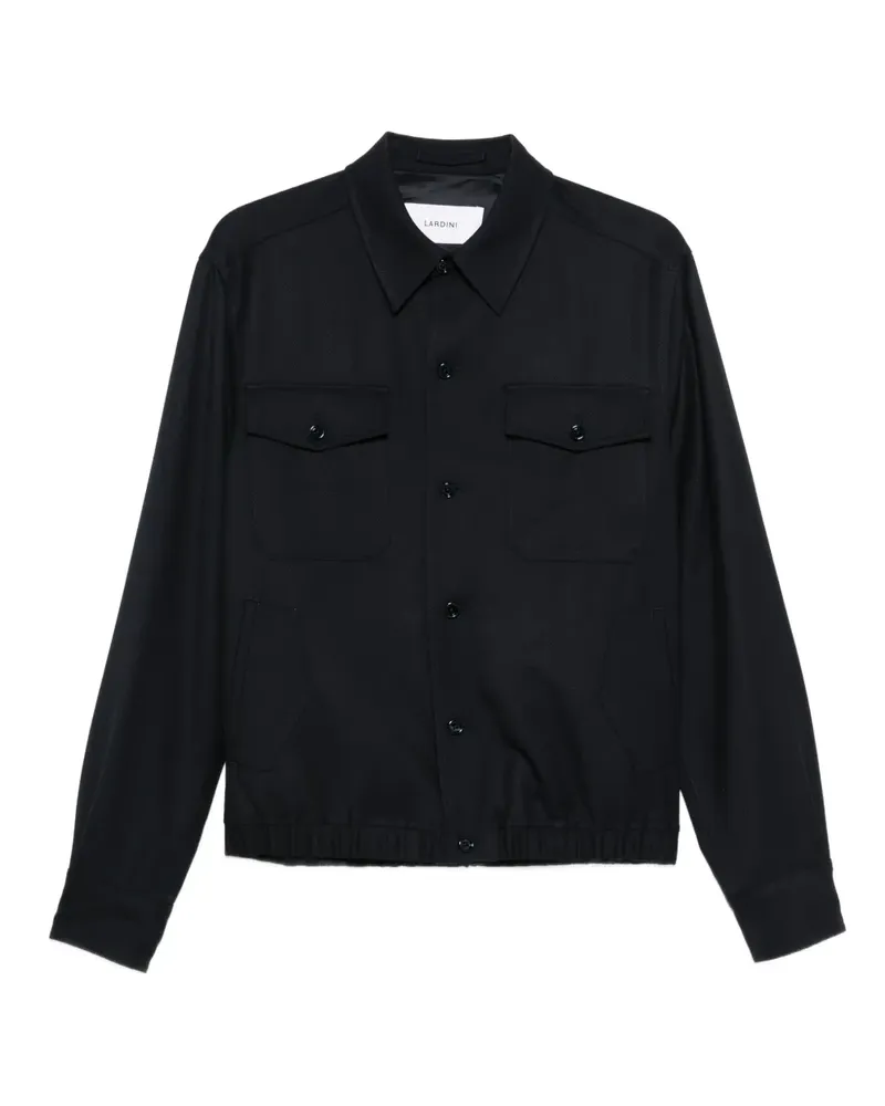 LARDINI Hemdjacke mit Klappentasche - Blau Blau