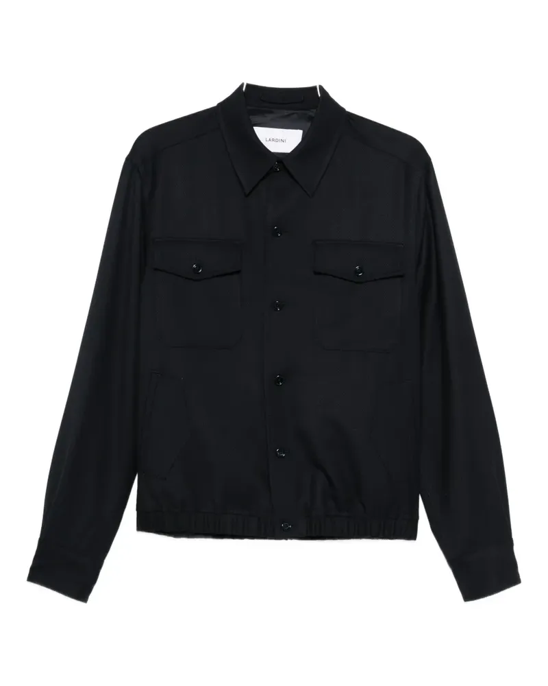 LARDINI flap-pocket shirt jacket - Blau Blau