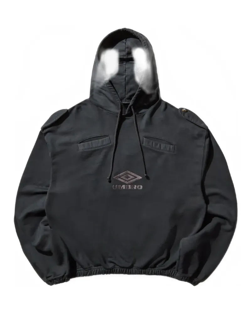 Umbro logo-detail hoodie - Schwarz Schwarz