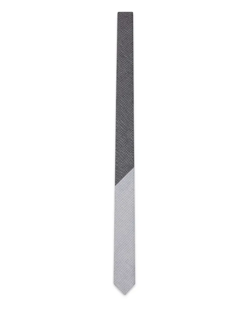Thom Browne University Stripe Krawatte - Grau Grau