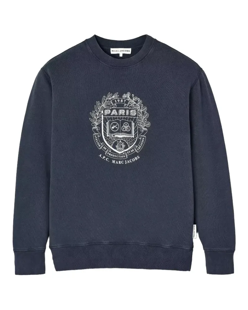 Marc Jacobs x THE A.P.C Paris crew-neck sweatshirt - Blau Blau