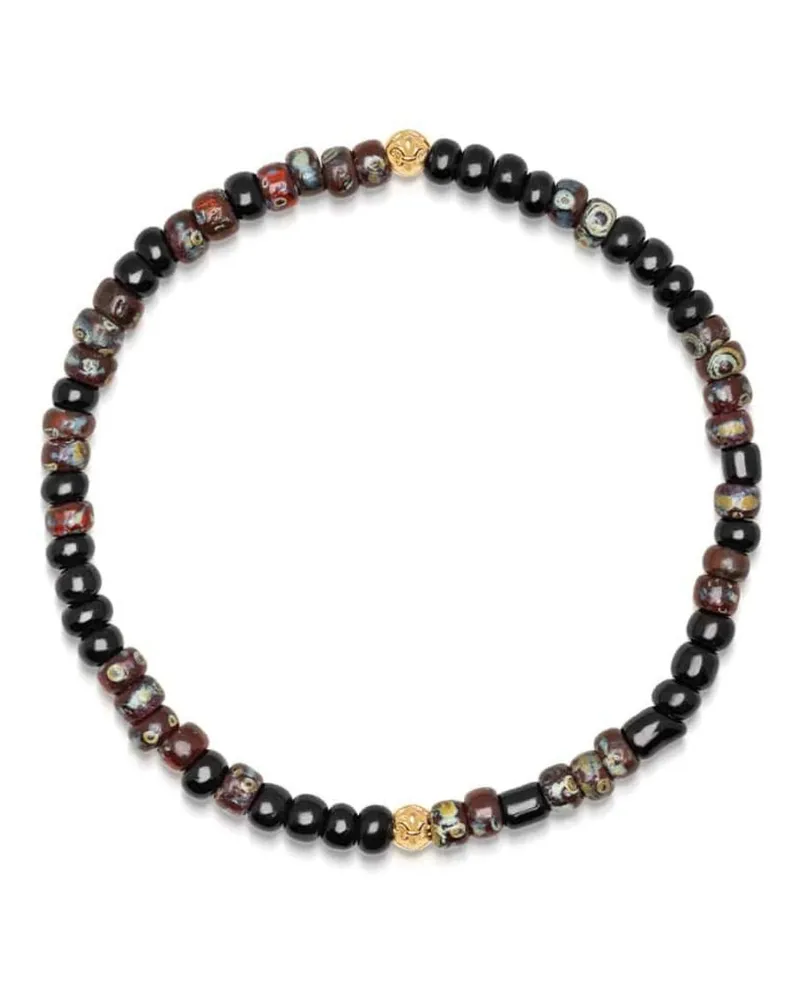 Nialaya Japanese Miyuki Perlenarmband - Schwarz Schwarz