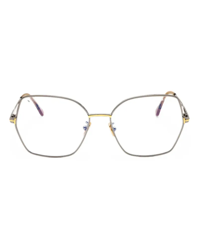 Tom Ford geometric-frame glasses - Silber Silber