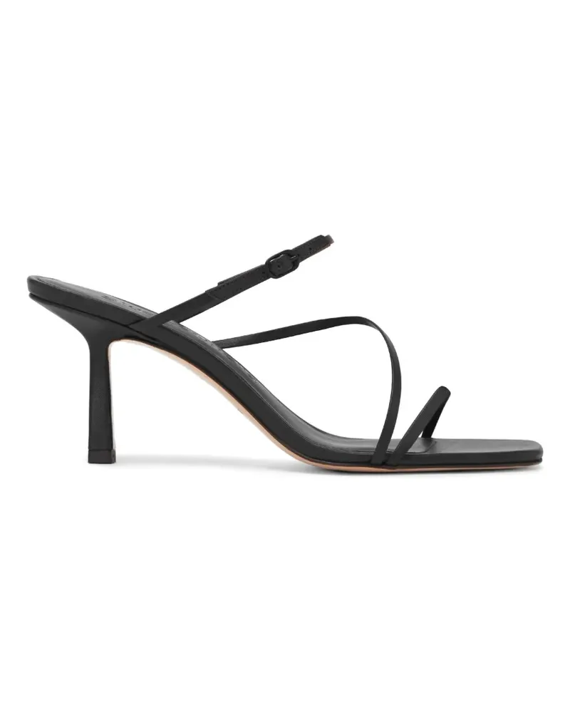 Studio Amelia Bias Wrap Mules - Schwarz Schwarz