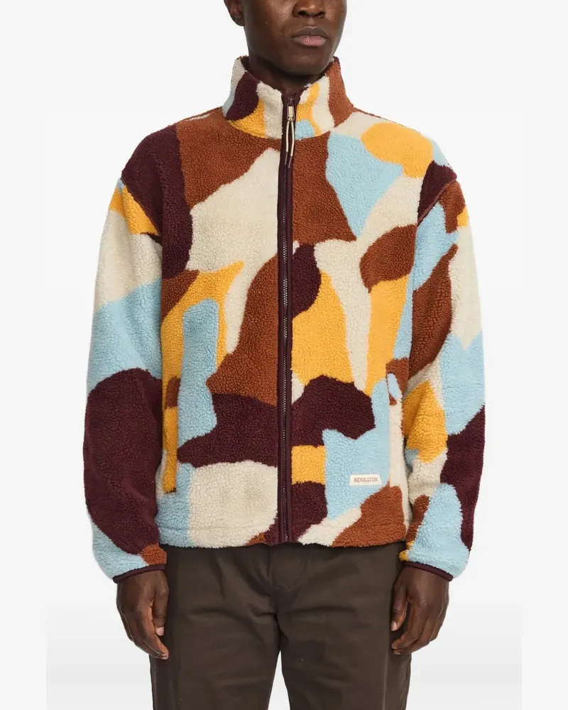 RVLT/revolution Leichte Jacke mit Print - Braun Braun