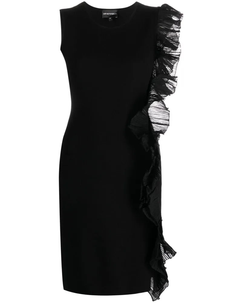 Emporio Armani Asymmetrisches Kleid - Schwarz Schwarz