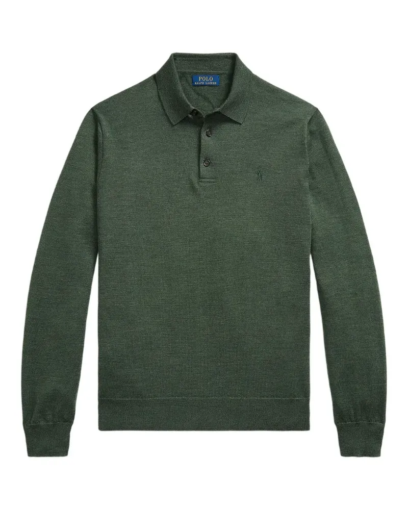 Ralph Lauren Auswaschbarer Pullover mit Poloshirtkragen - Grün Grün