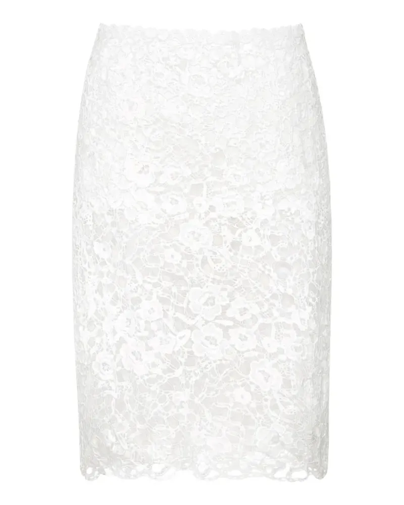 Vivetta floral-lace midi skirt - Nude Nude