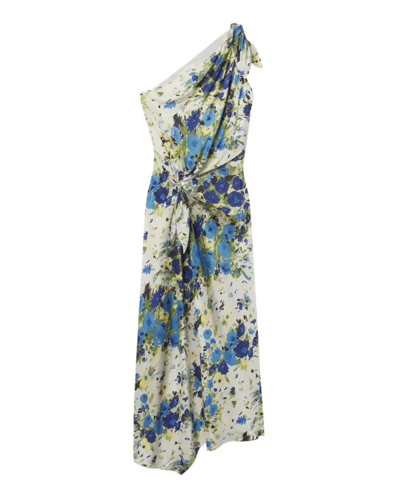 A.L.C. Elliana floral-print one-shoulder maxi dress - Nude Nude
