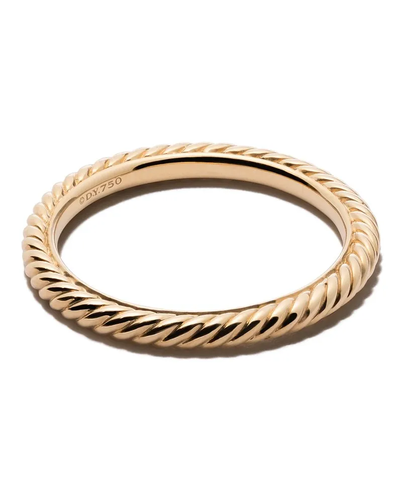 David Yurman 18kt Cable Collectibles Gelbgoldring 2mm Gold