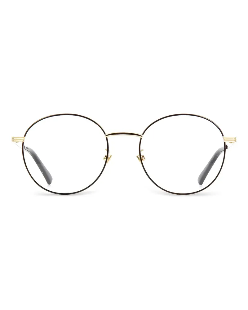 Gucci Brille mit rundem Gestell - Schwarz Schwarz