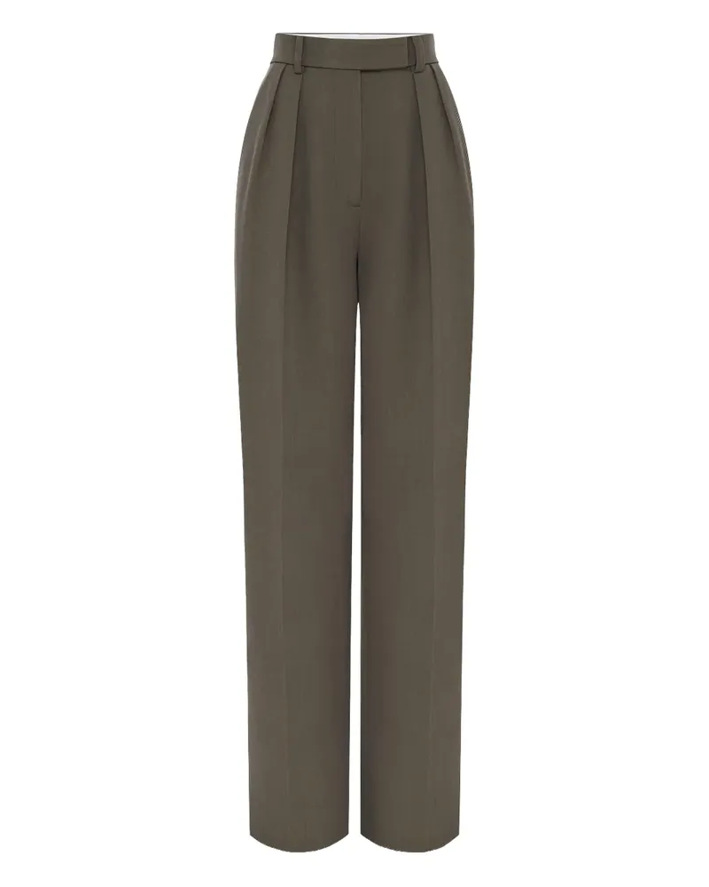 Alex Perry pleated trousers - Grün Grün