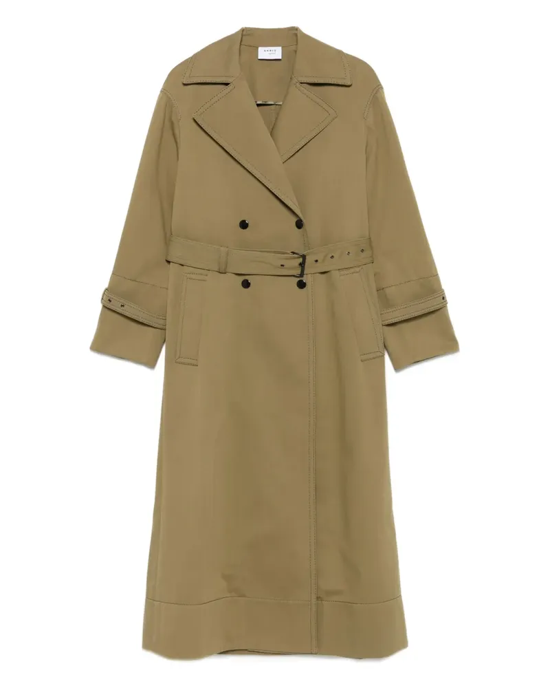 Akris Zweireihiger Trenchcoat - Grün Grün