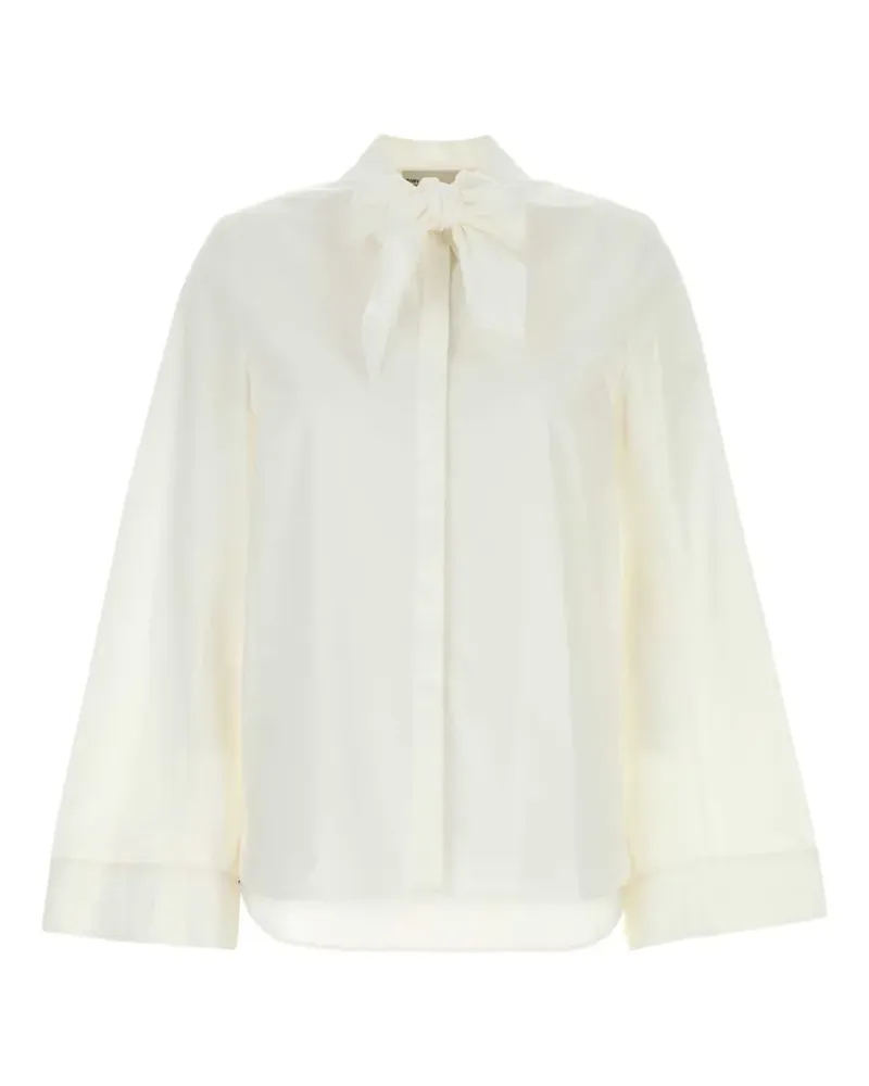 Tory Burch bow-detail shirt - Weiß Weiß