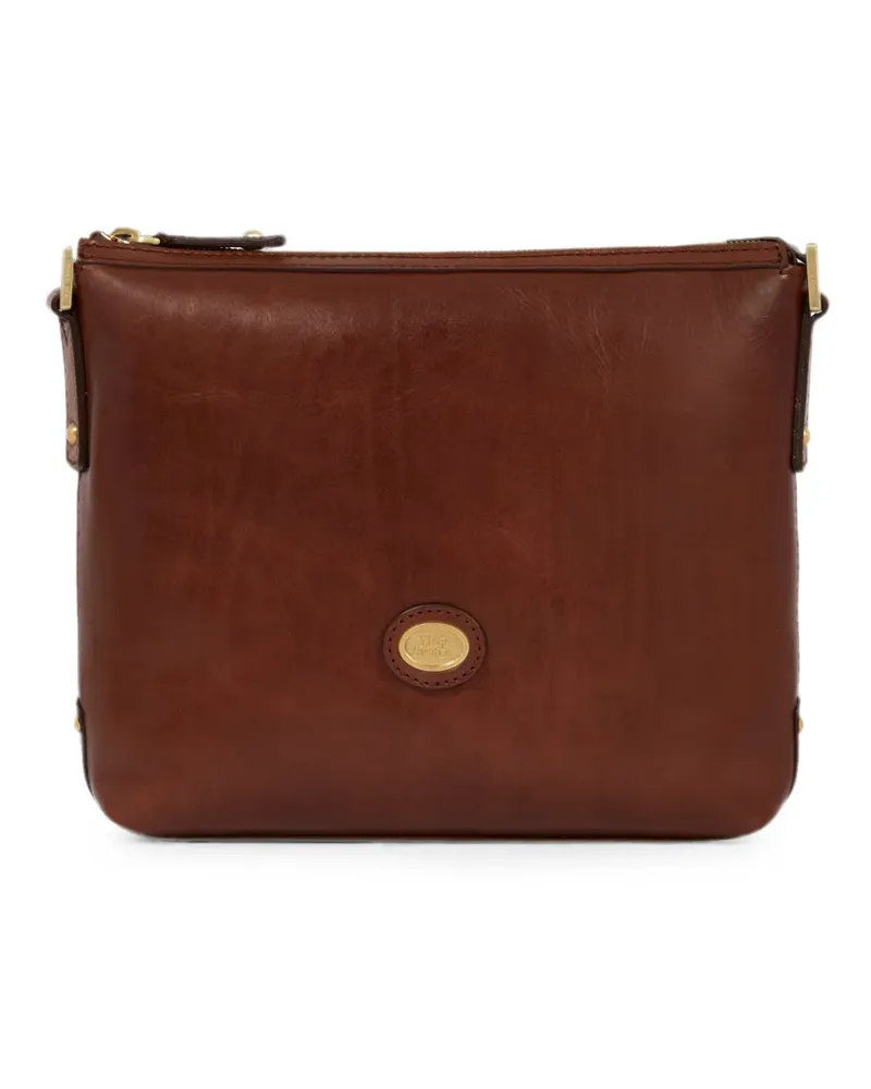 The Bridge zip-top leather cross body bag - Braun Braun