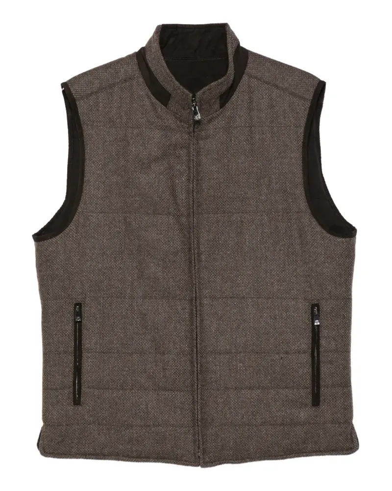 Corneliani Gesteppte Weste - Braun Braun