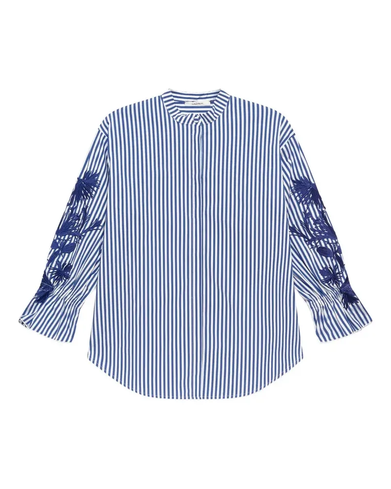 Maliparmi striped embroidered shirt - Blau Blau