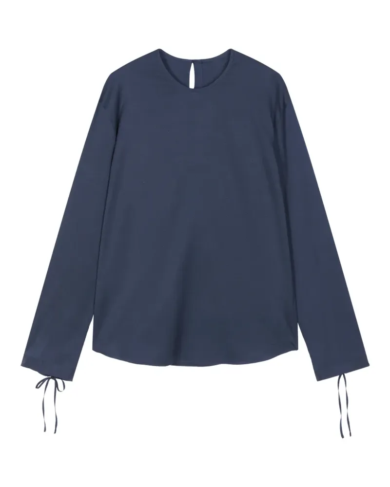JNBY Oberteil mit geknoteten Ärmelenden - Blau Blau