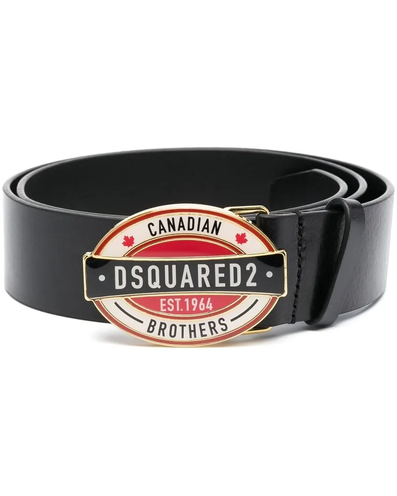 Dsquared2 Gürtel mit Logo-Schnalle Schwarz