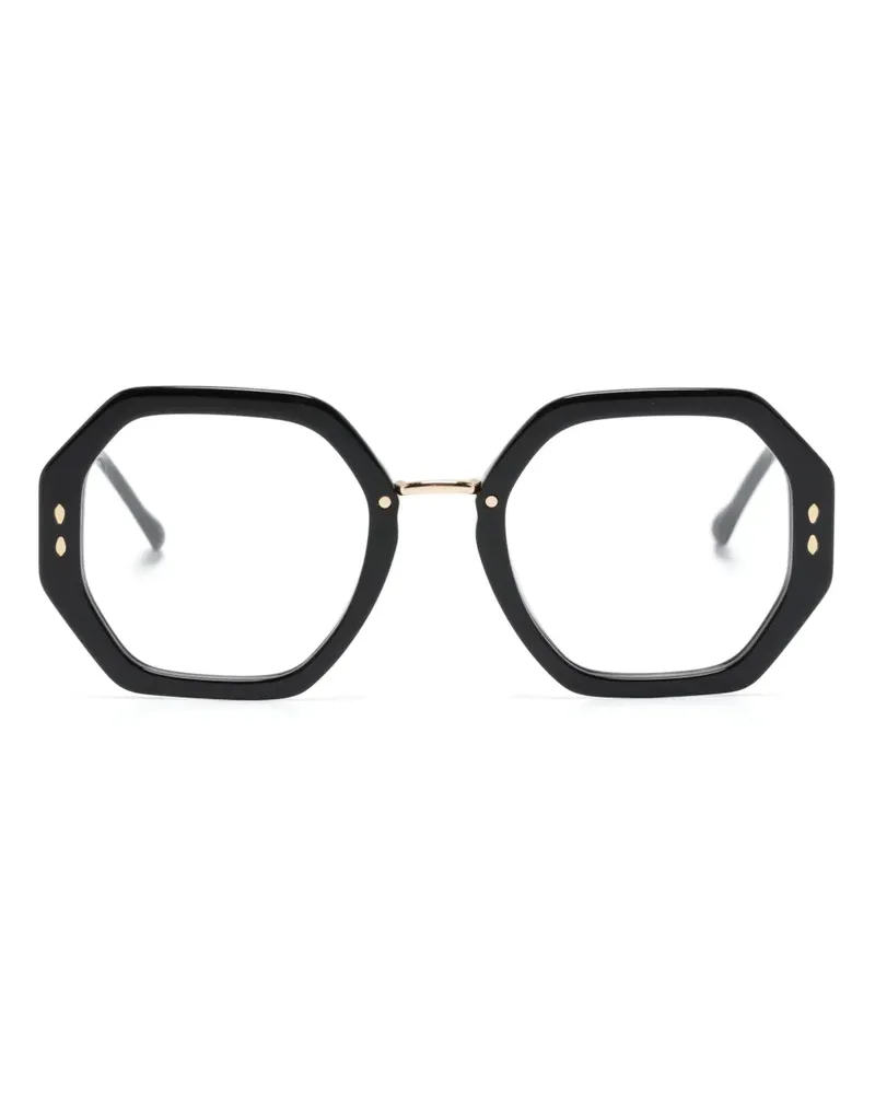 Isabel Marant Brille mit geometrischem Gestell - Schwarz Schwarz