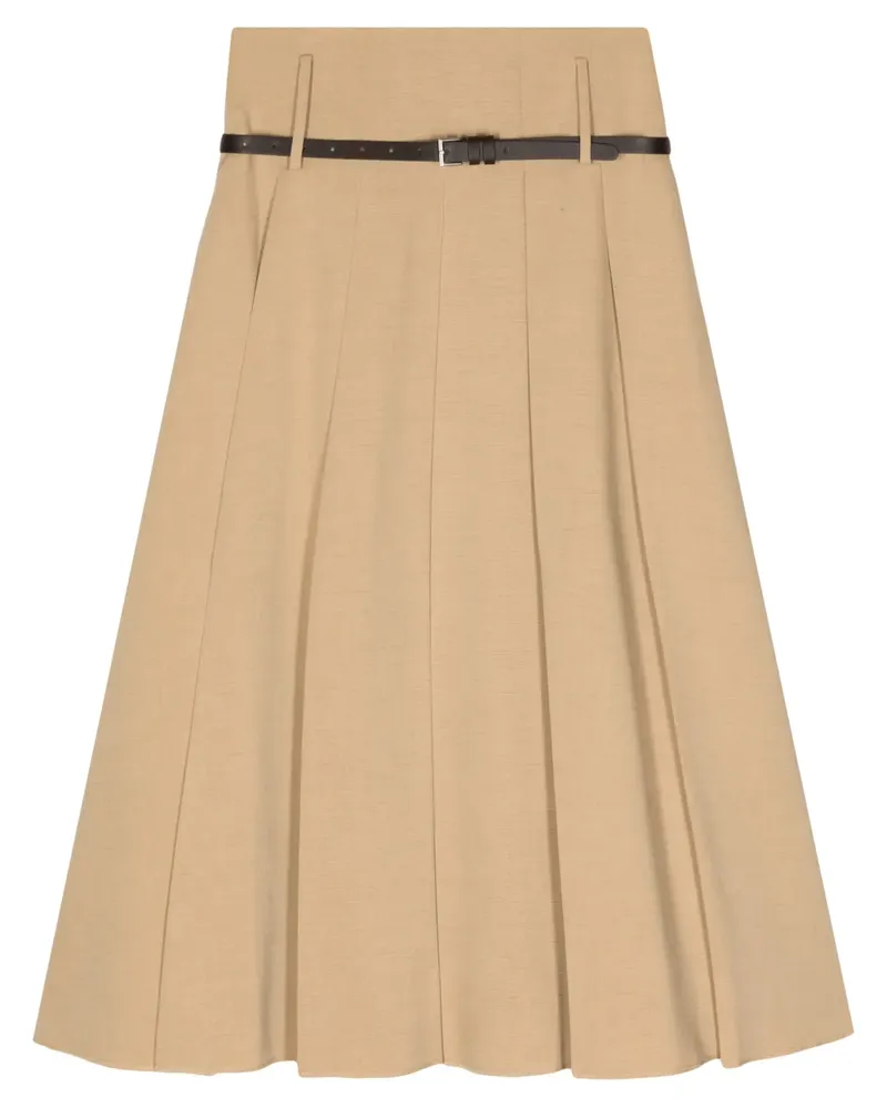 REJINA PYO Odette Midirock mit Gürtel - Braun Braun