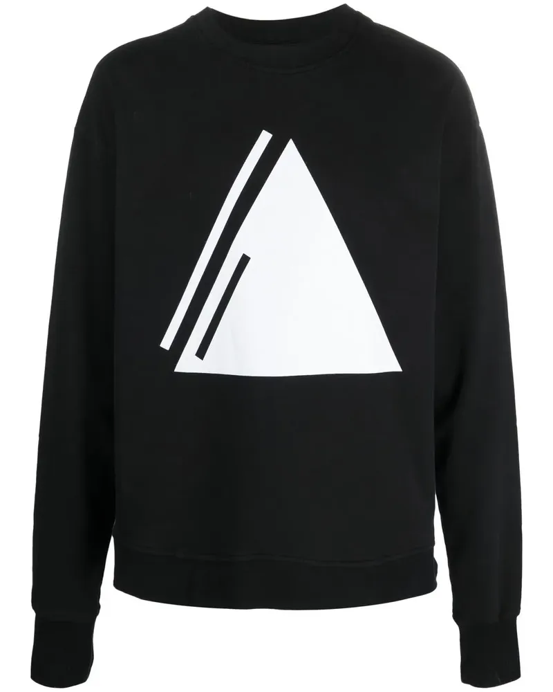 THOM KROM Sweatshirt mit grafischem Print - Schwarz Schwarz