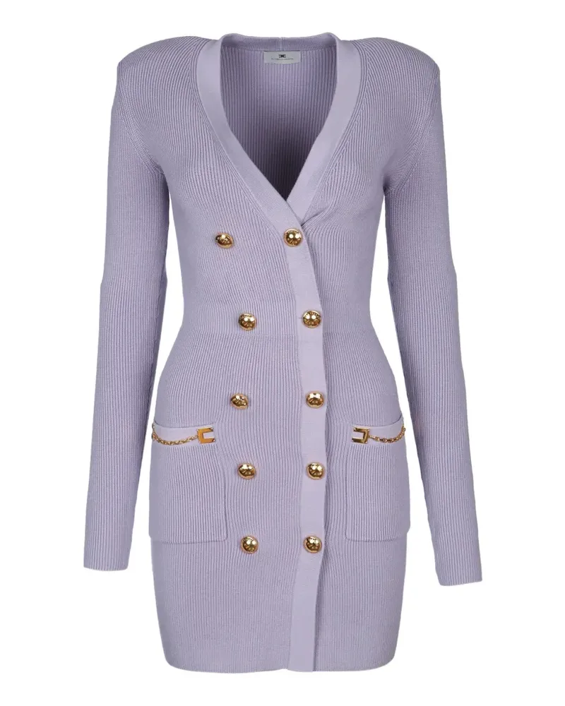 Elisabetta Franchi Doppelreihiges Kleid - Violett Violett