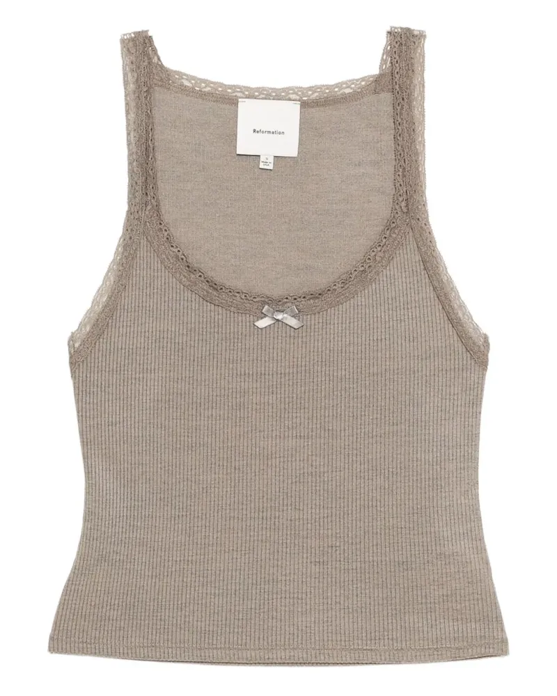 Reformation Kian tank top - Nude Nude