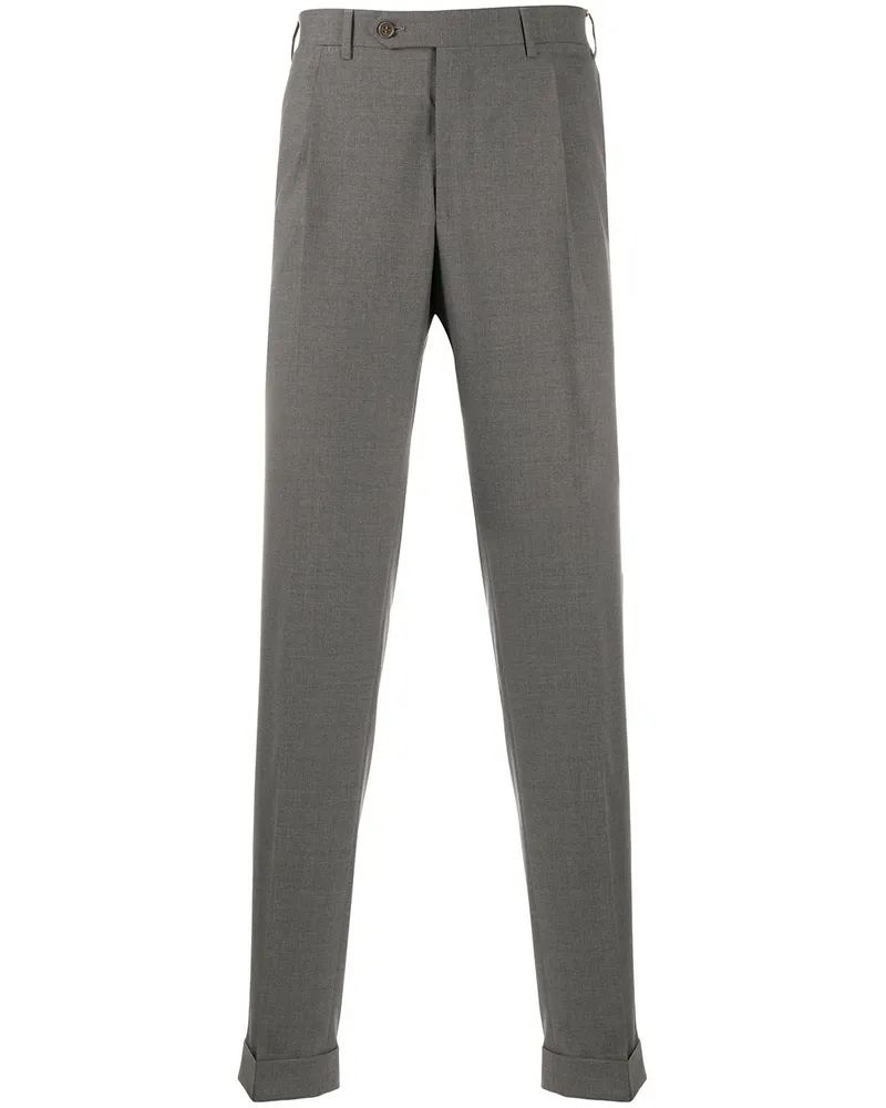 Canali Hose mit geradem Bein Grau