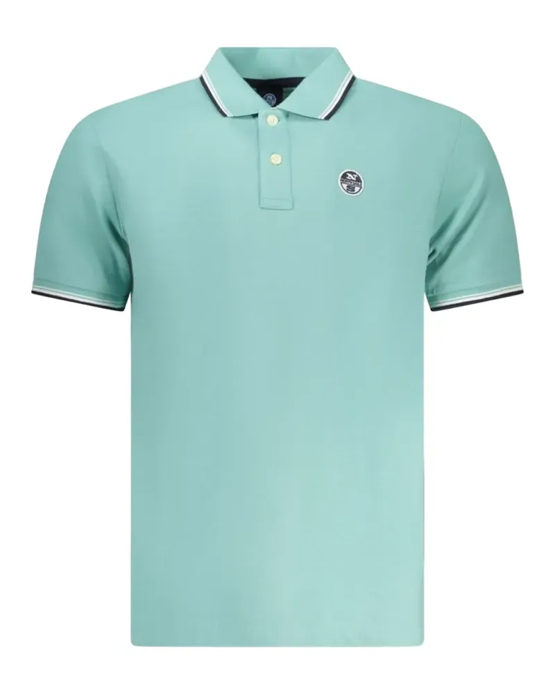 North Sails tipping-detail polo shirt - Blau Blau