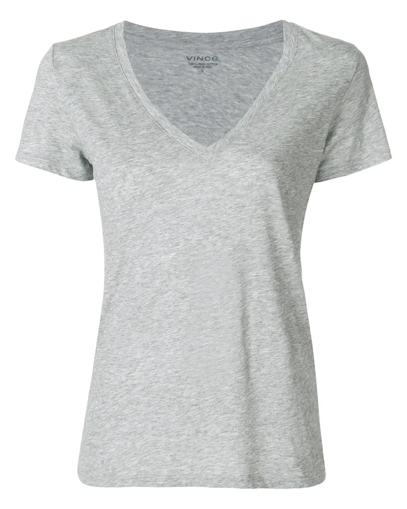 Vince T-Shirt mit V-Ausschnitt - Grau Grau