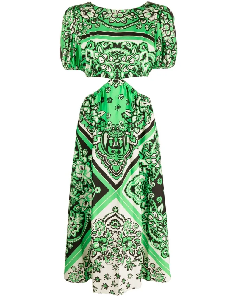 RED Valentino Kleid mit Print - Grün Grün