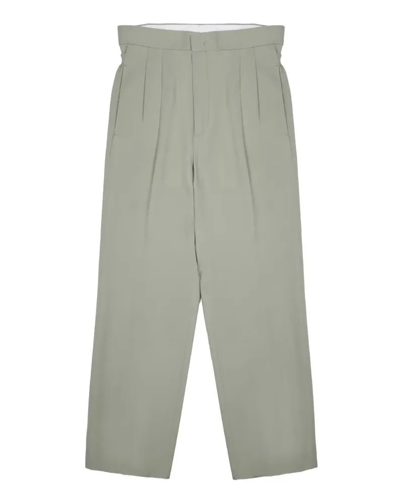 Be Able Mat pleated straight-leg trousers - Grün Grün