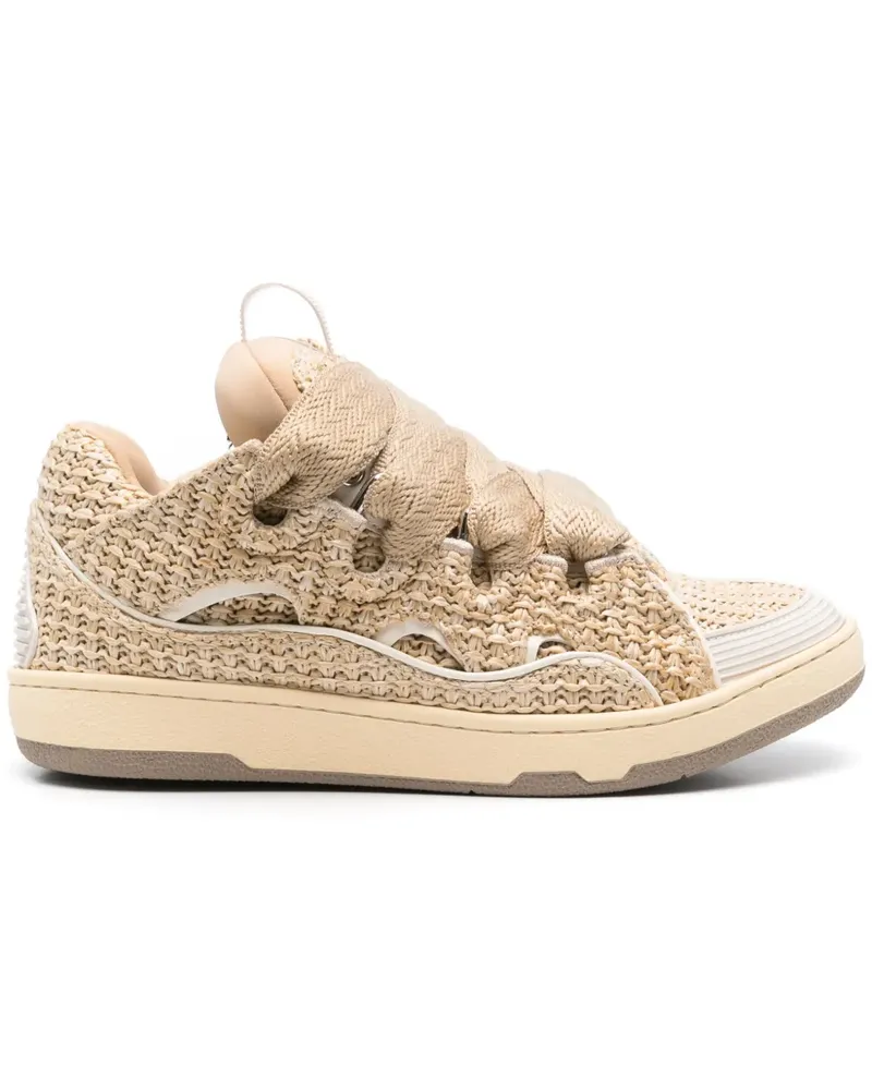 Lanvin Curb Sneakers - Nude Nude