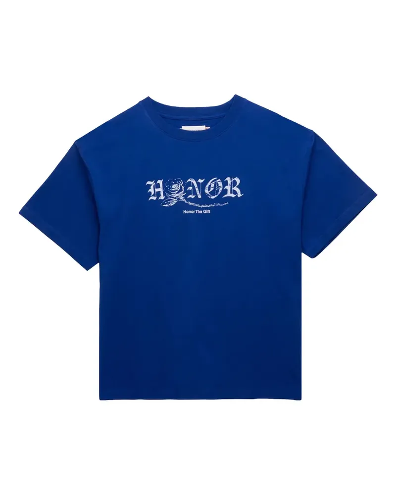 Honor The Gift Fallen Rose T-Shirt - Blau Blau