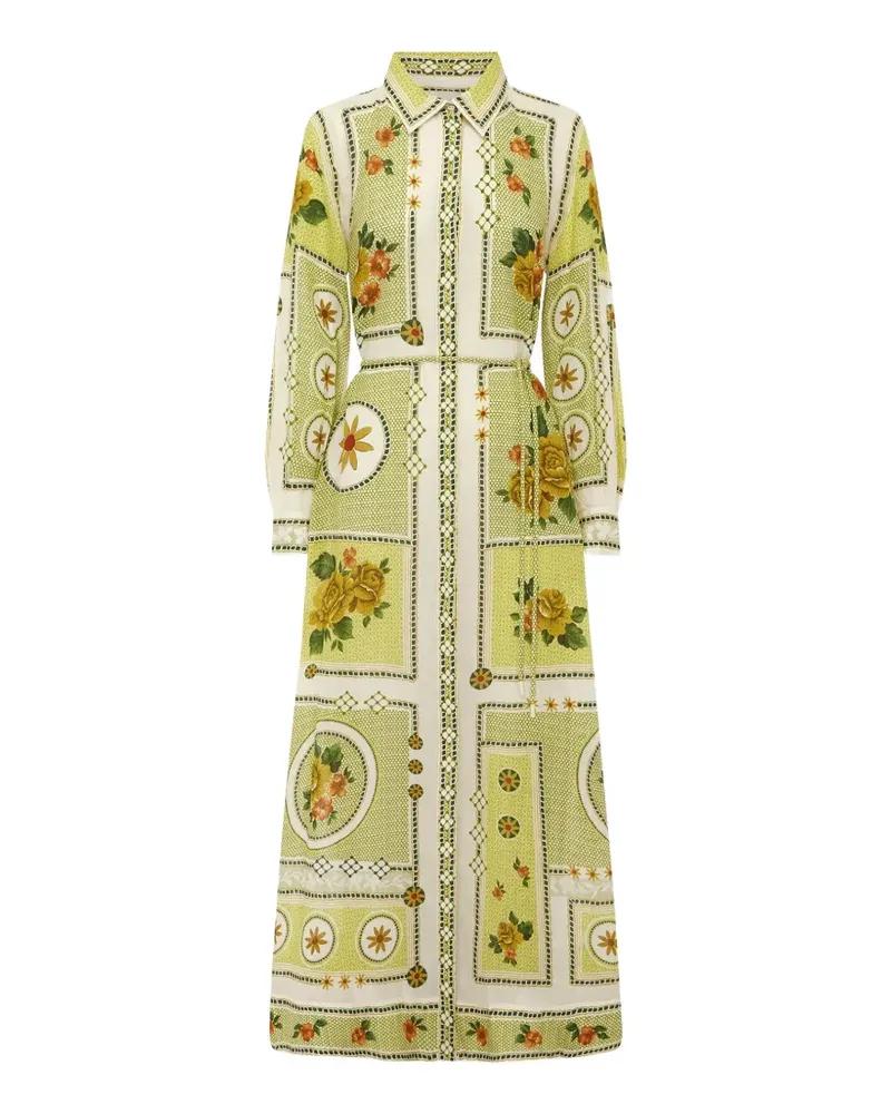 ALEMAIS Dixie maxi shirt dress - Grün Grün