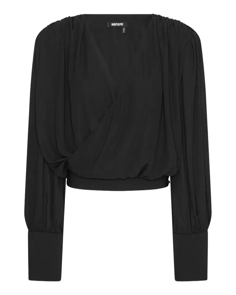 ROTATE Birger Christensen Langärmelige Bluse - Schwarz Schwarz