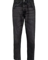 Prada Halbhohe Straight-Leg-Jeans Schwarz