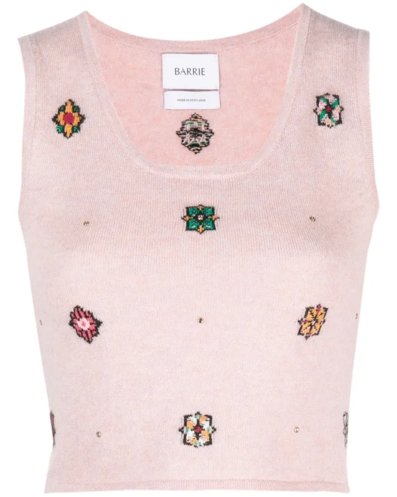Barrie Gestrickte Cropped-Hose - Rosa Rosa