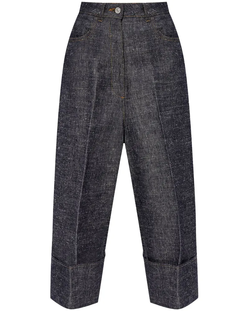 Givenchy Cropped-Palazzohose - Blau Blau